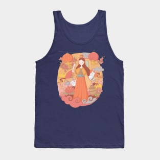 Mid autumn festival illustration Tank Top